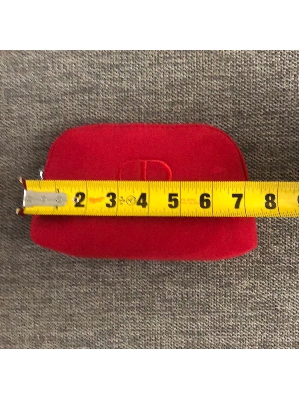 Dior Beauty Makeup Logo Small Luxury Pouch Gift Authentic Red - Picture 16 of 17